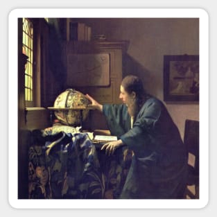 The Astronomer by Jan Vermeer Sticker
